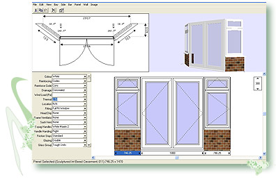 Caliburn Fusion bay and bow software for production, manufacture, sale & display of bays & bows products.