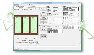 Computer software for bi-fold doors, french doors, hinged doors, panels, bifolding doors, bifold doors, sliding doors and more.